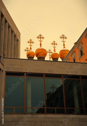 Architecture of Moscow Kremlin. Color photo