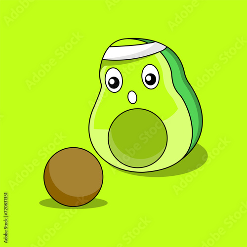 funny green avocado (ID: 720631351)
