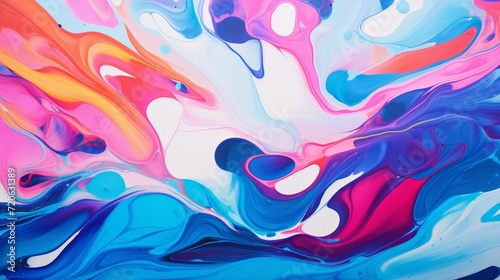 Colorful abstract pattern painting