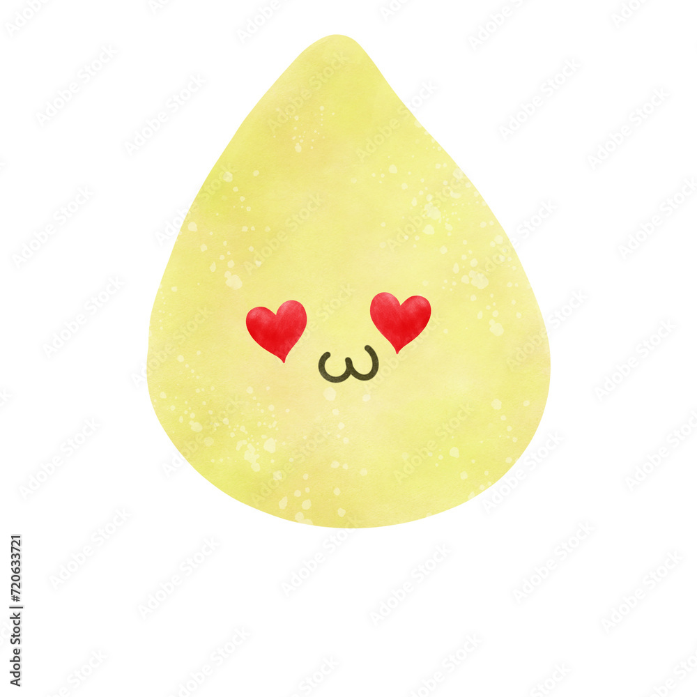 Urine droplets cute cartoon illustration Urine droplets cute cartoon illustration