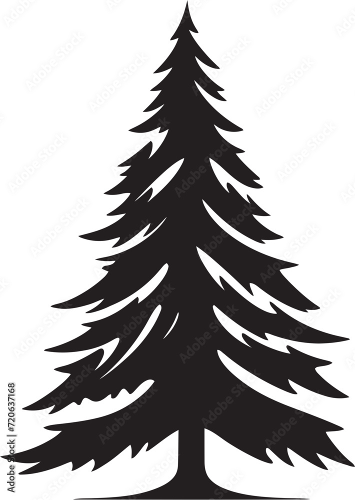 Classic Fir Tree Collection Vector Designs for Holiday Graphics Golden Glow Pine Christmas Tree Vector Elements for Festive Designs Classic Fir Tree Collection Vector Designs for Holiday Graphics Golden Glow Pine Christmas Tree Vector Elements for Festive Designs