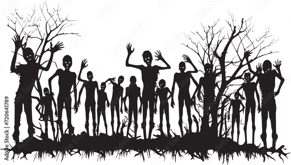 The Walking Doodles Zombies Group Logo Monster Mash Doodles Zombie Group Vector Element The Walking Doodles Zombies Group Logo Monster Mash Doodles Zombie Group Vector Element