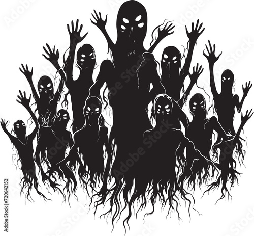 Rotting Rendezvous Zombies Logo Icon Ink Infested Infestation Doodle Zombies Emblem