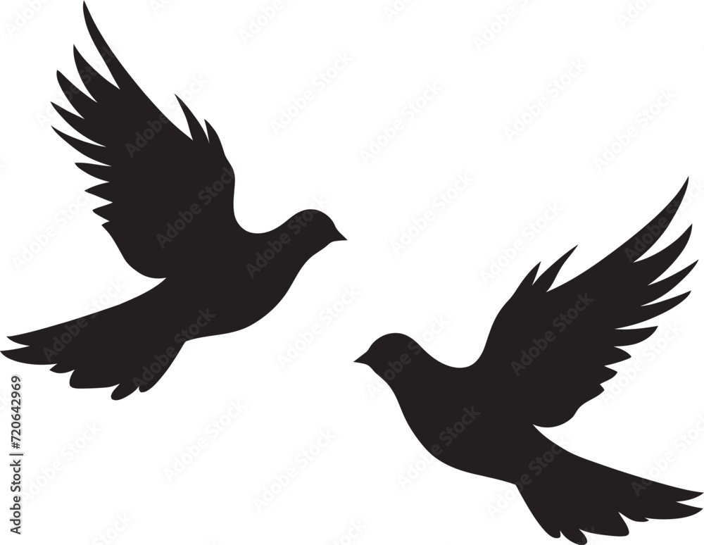Feathered Unity Dove Pair Vector Emblem Eternal Elegance Vector Logo of a Dove Pair Feathered Unity Dove Pair Vector Emblem Eternal Elegance Vector Logo of a Dove Pair