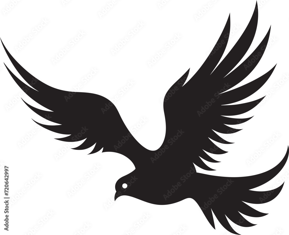 Eternal Elegance Vector Logo of a Dove Pair Heavenly Harmony Dove Pair Design Element