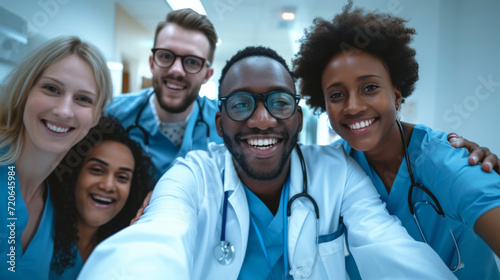 diverse group of young medical professionals © MP Studio