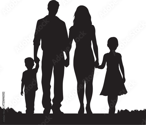 Together Forever Vector Emblem of Happy Family Logo Happiness Architects Family Vector Design Element