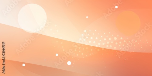Apricot abstract core background with dots, rhombuses, and circle
