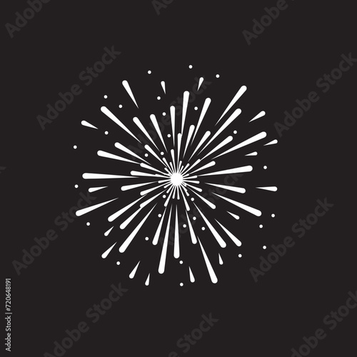 Radiant Revelry Masterpiece Design Logo Galactic Glitter Emblematic Firework Logo