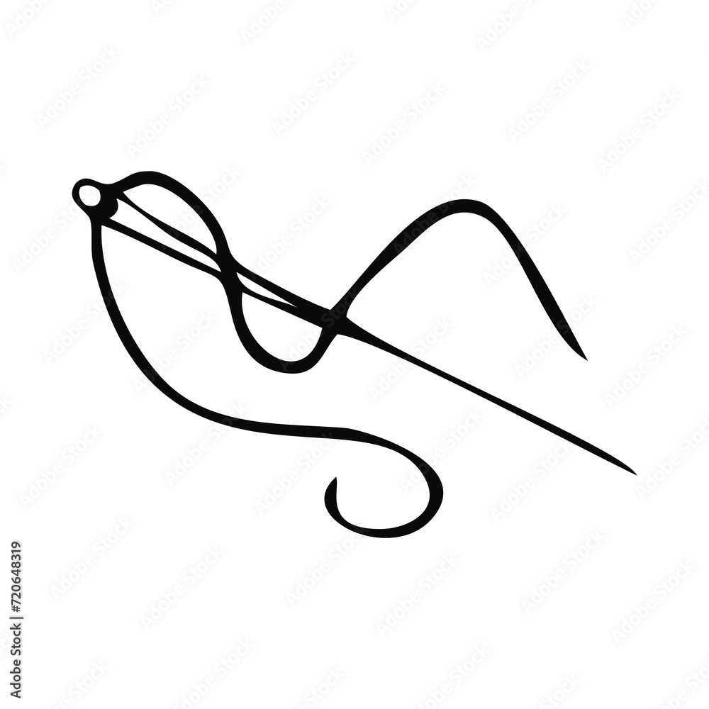 sewing needle with thread sewing needle with thread
