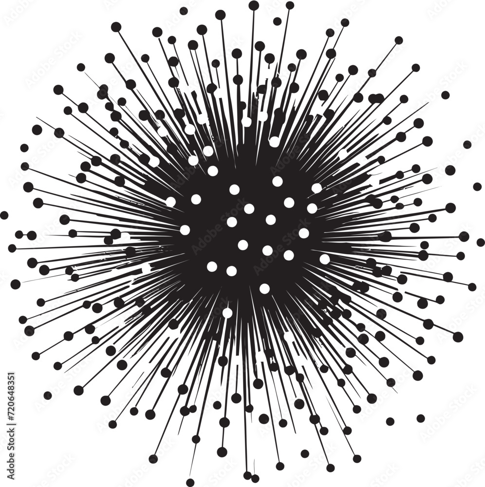 Obraz premium Luminosity Luxe Firework Vector Logo Emblem Blazing Beauty Vector Iconic Firework Design Element