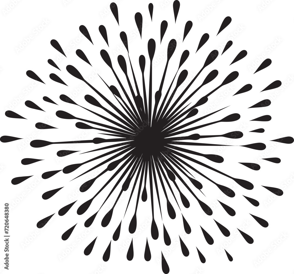 Obraz premium Blazing Beauty Vector Iconic Firework Design Element Sparkling Symphony Firework Vector Icon