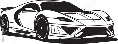 Sleek Velocity Line Art Vector Icon for Sportscar Design Dynamic Drive Vector Logo Design for Sportscar Line Art