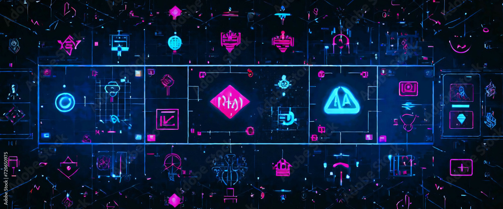 Fototapeta premium Tech Background