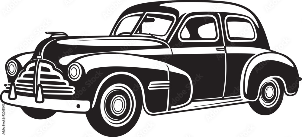 Artisanal Auto Emblematic Vector Design for Doodle Line Art Ink and Ignition Iconic Element for Vintage Car Doodle