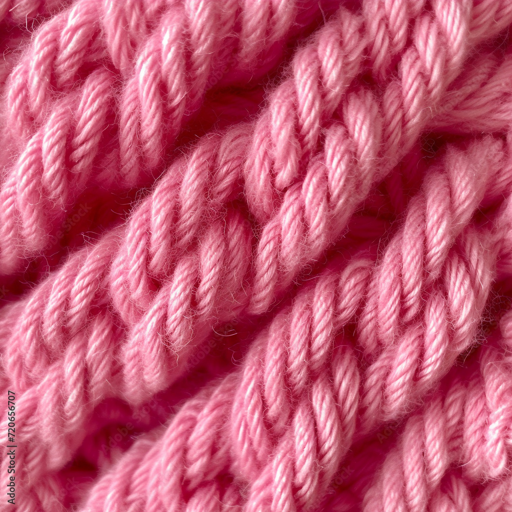 Seamless Texture Pattern | Materials | Dimensional  Surface photography | Close up macro | Background image | Pink Yarn Knit
