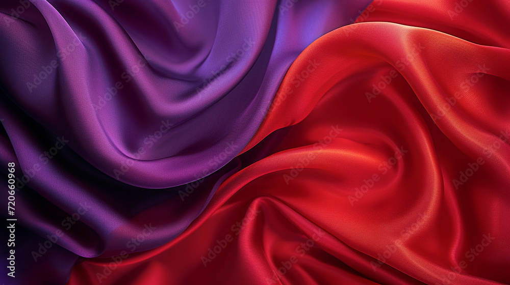 Obraz premium Red and purple silk background 
