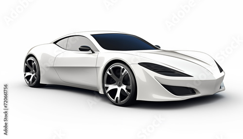 A car on a white background, isolated