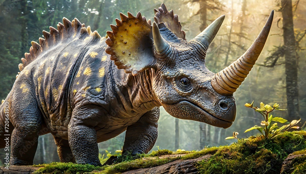 Fototapeta premium Triceratops, dinosaurio