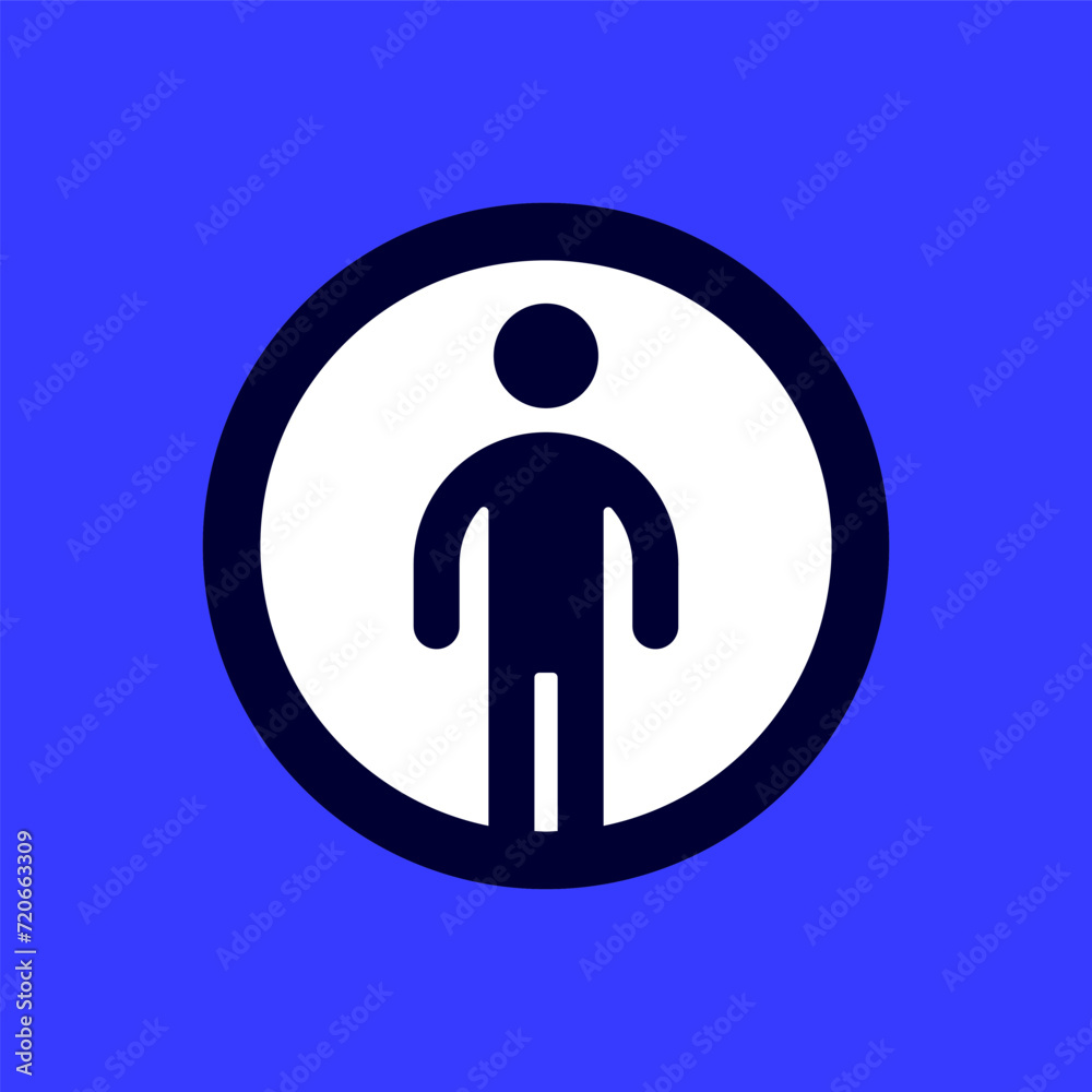 mens toilet icon, wc sign in simple style mens toilet icon, wc sign in simple style
