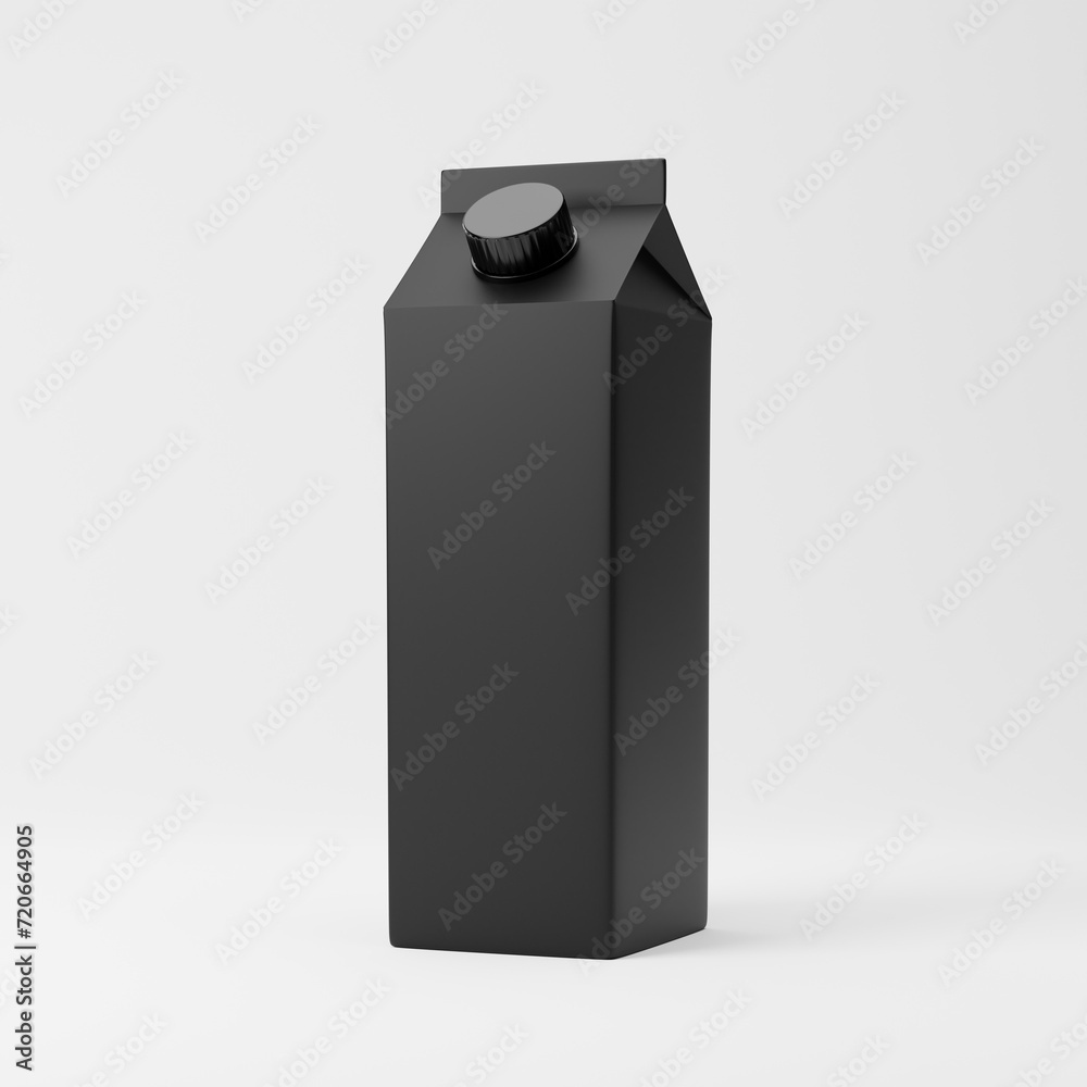 Milk carton pack isolated over white background. Dairy products concept. Mockup template. 3d rendering. Milk carton pack isolated over white background. Dairy products concept. Mockup template. 3d rendering.