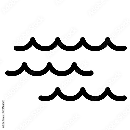 river, sea or lake icon, water wave icon © Nuwirana