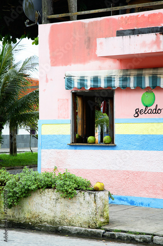 Kiosk in Canavieiras, Bahia, Brazil, South America. photo
