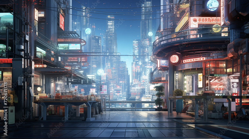 futuristic future city