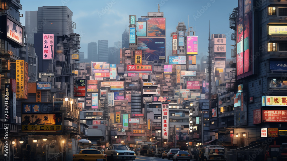 Fototapeta premium futuristic future city