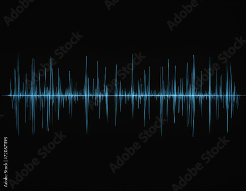 Sound wave graphic against plain background