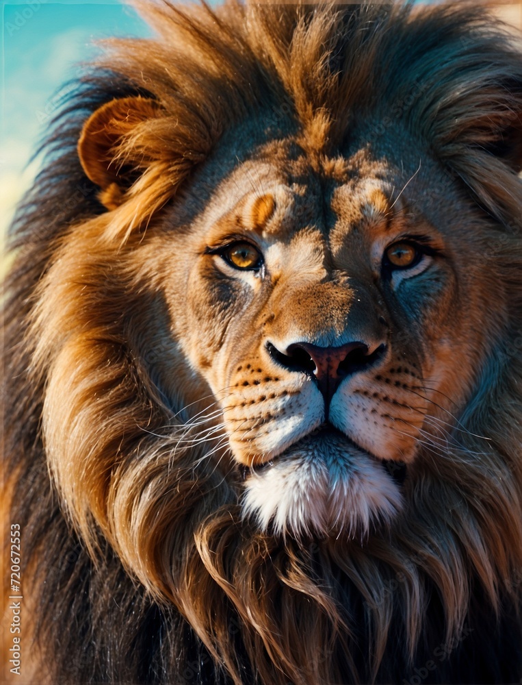 Naklejka premium Mythical Lion Creature