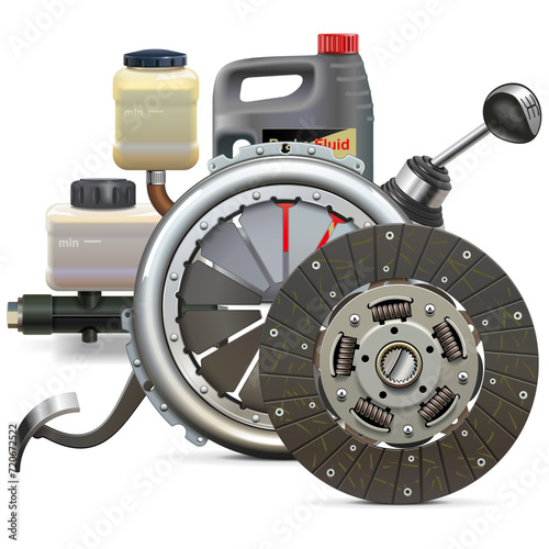 Vector Car Clutch System Diagnostic Concept