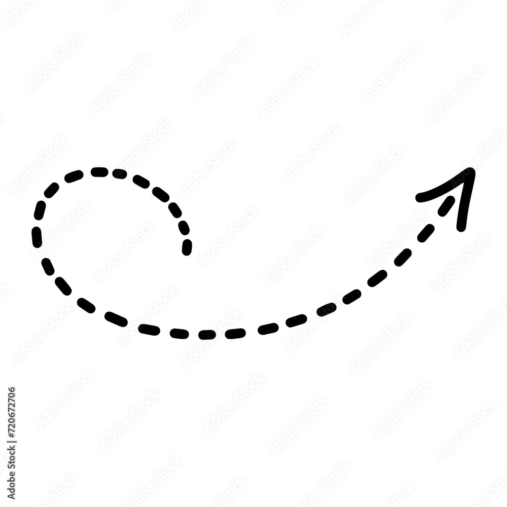 Line dotted arrow. Line dotted arrow.