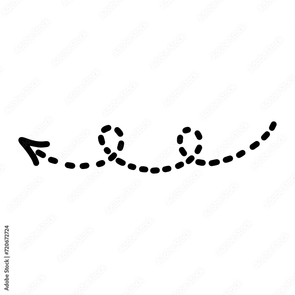 Line dotted arrow. Line dotted arrow.