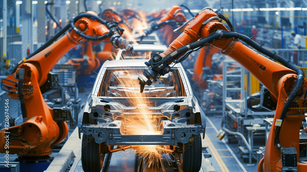 Factory of the Future: Robot Arm Precision in Car Manufacturing