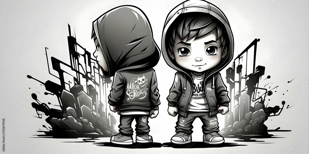 vector t shirt art ready to print black and white, graffiti style, full ...