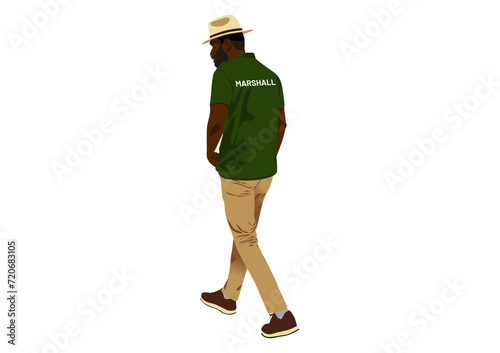 Walking golf marshall