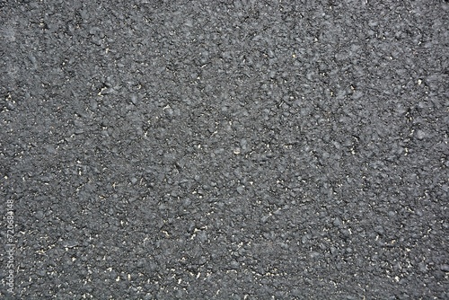 Top view of a new asphalt road