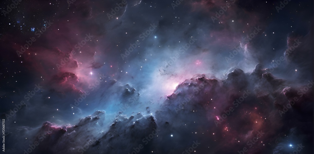 Space nebula space Night sky with stars and nebula