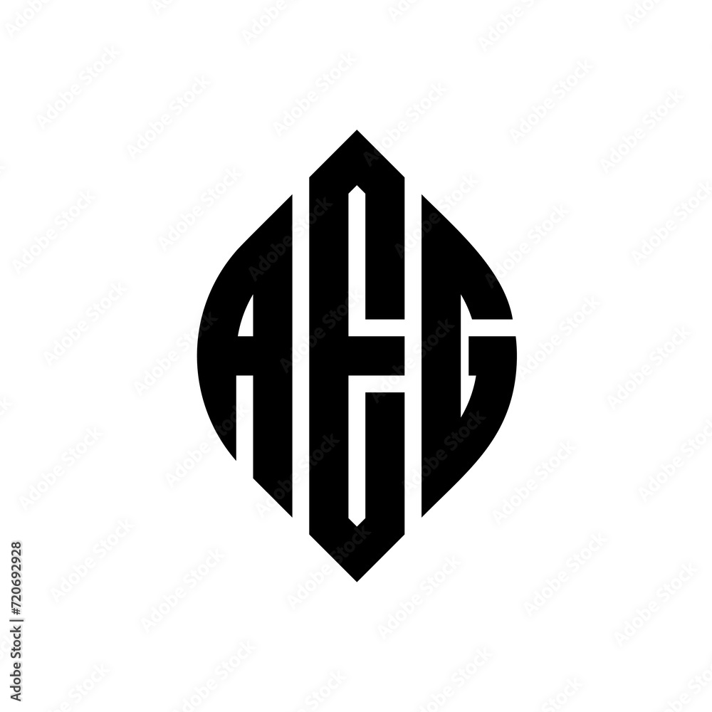 AEG circle letter logo design with circle and ellipse shape. AEG ellipse letters with typographic style. The three initials form a circle logo. AEG Circle Emblem Abstract Monogram Letter Mark Vector. AEG circle letter logo design with circle and ellipse shape. AEG ellipse letters with typographic style. The three initials form a circle logo. AEG Circle Emblem Abstract Monogram Letter Mark Vector.