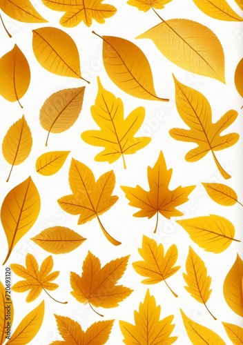 Childrens Illustration Of Beautiful Golden Leaf Background Perfect For Any Design Project