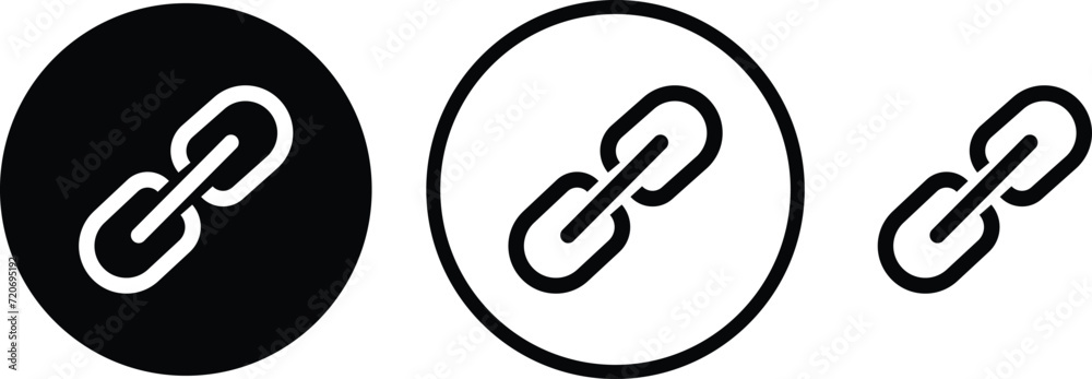 Internet URL or webpage url link icons set. Chain thick line icon, outline vector sign, linear simple pictogram isolated on transparent background. Web link symbol, logo, Connection, Reference. Internet URL or webpage url link icons set. Chain thick line icon, outline vector sign, linear simple pictogram isolated on transparent background. Web link symbol, logo, Connection, Reference.