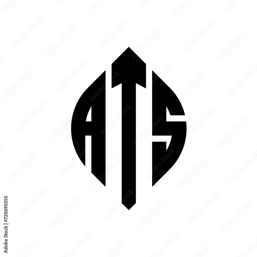 ATS circle letter logo design with circle and ellipse shape. ATS ellipse letters with typographic style. The three initials form a circle logo. ATS Circle Emblem Abstract Monogram Letter Mark Vector. ATS circle letter logo design with circle and ellipse shape. ATS ellipse letters with typographic style. The three initials form a circle logo. ATS Circle Emblem Abstract Monogram Letter Mark Vector.