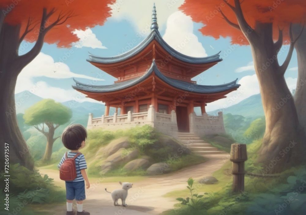 Obraz premium Childrens Illustration Of ??????????