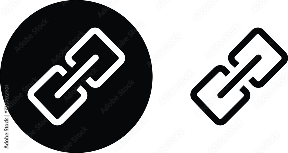 Internet URL or webpage url link icons set. Chain thick line icon, outline vector sign, linear simple pictogram isolated on transparent background. Web link symbol, logo, Connection, Reference. Internet URL or webpage url link icons set. Chain thick line icon, outline vector sign, linear simple pictogram isolated on transparent background. Web link symbol, logo, Connection, Reference.