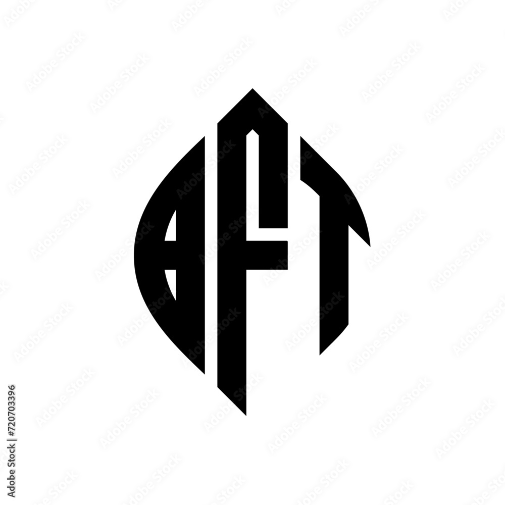 BFT circle letter logo design with circle and ellipse shape. BFT ellipse letters with typographic style. The three initials form a circle logo. BFT Circle Emblem Abstract Monogram Letter Mark Vector. BFT circle letter logo design with circle and ellipse shape. BFT ellipse letters with typographic style. The three initials form a circle logo. BFT Circle Emblem Abstract Monogram Letter Mark Vector.