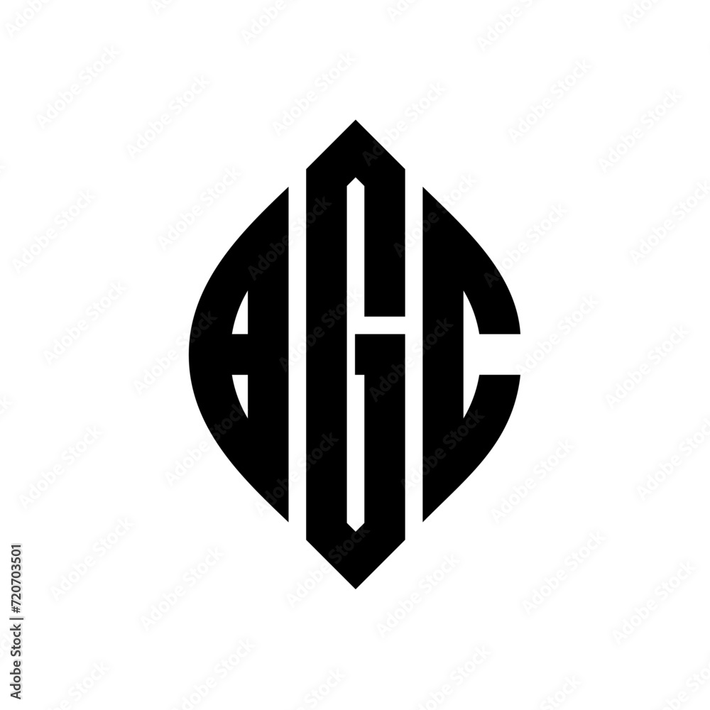 BGC circle letter logo design with circle and ellipse shape. BGC ellipse letters with typographic style. The three initials form a circle logo. BGC Circle Emblem Abstract Monogram Letter Mark Vector. BGC circle letter logo design with circle and ellipse shape. BGC ellipse letters with typographic style. The three initials form a circle logo. BGC Circle Emblem Abstract Monogram Letter Mark Vector.