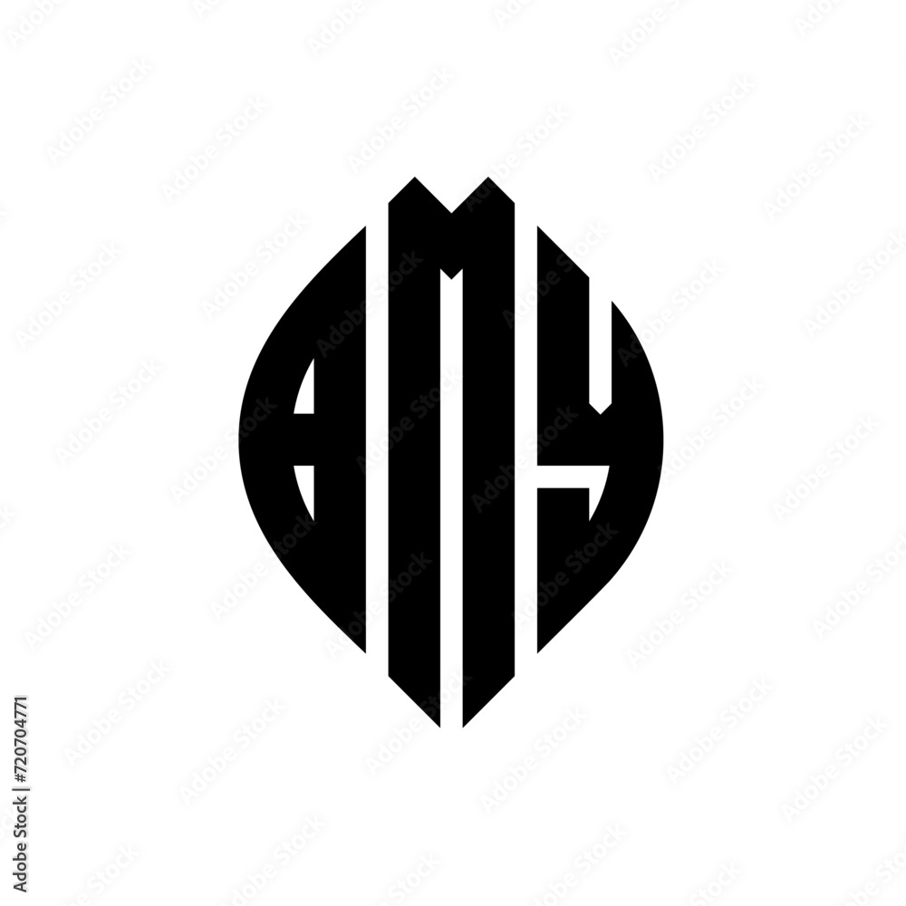 BMY circle letter logo design with circle and ellipse shape. BMY ellipse letters with typographic style. The three initials form a circle logo. BMY Circle Emblem Abstract Monogram Letter Mark Vector. BMY circle letter logo design with circle and ellipse shape. BMY ellipse letters with typographic style. The three initials form a circle logo. BMY Circle Emblem Abstract Monogram Letter Mark Vector.