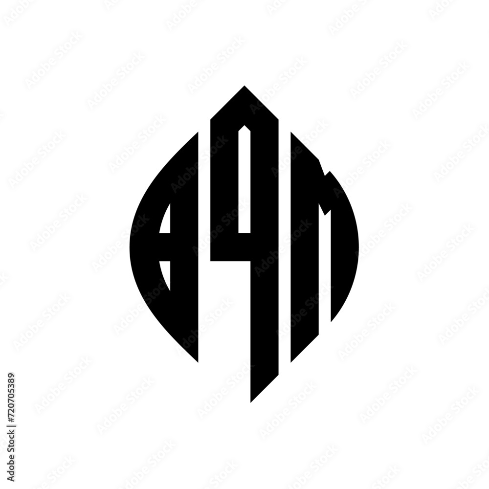 BQN circle letter logo design with circle and ellipse shape. BQN ellipse letters with typographic style. The three initials form a circle logo. BQN Circle Emblem Abstract Monogram Letter Mark Vector. BQN circle letter logo design with circle and ellipse shape. BQN ellipse letters with typographic style. The three initials form a circle logo. BQN Circle Emblem Abstract Monogram Letter Mark Vector.