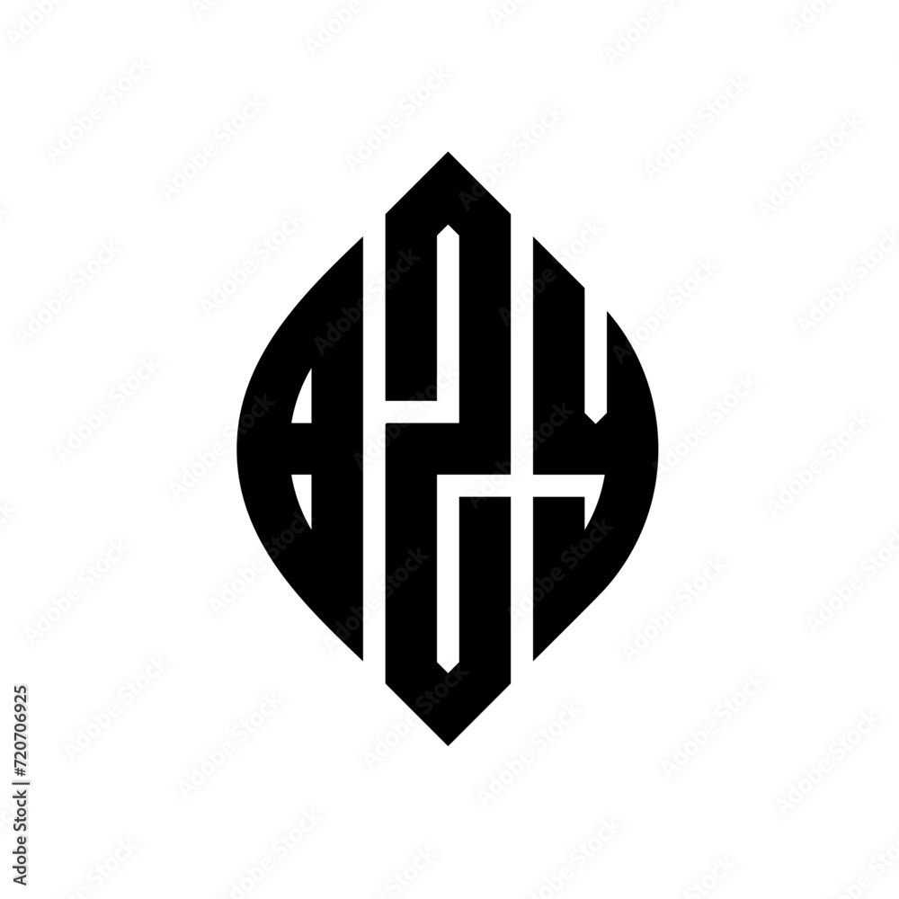 BZY circle letter logo design with circle and ellipse shape. BZY ellipse letters with typographic style. The three initials form a circle logo. BZY Circle Emblem Abstract Monogram Letter Mark Vector. BZY circle letter logo design with circle and ellipse shape. BZY ellipse letters with typographic style. The three initials form a circle logo. BZY Circle Emblem Abstract Monogram Letter Mark Vector.